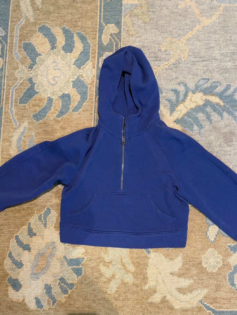 ululemon half zip scuba hoodie in purple - XS/S